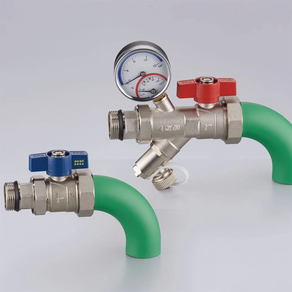 Brass Filter Ball Valve With Pressure Gauge price